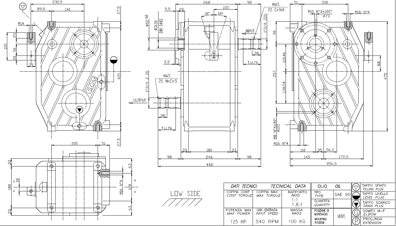 Feed Mixer Gearboxes Replacement Of Comer