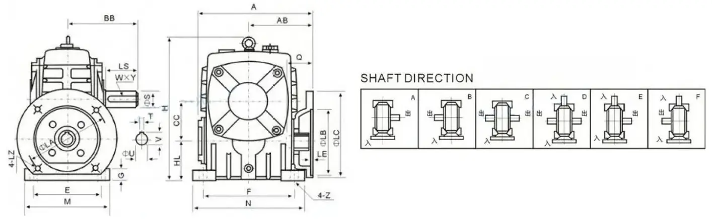Wpda Series Worm Gearboxes
